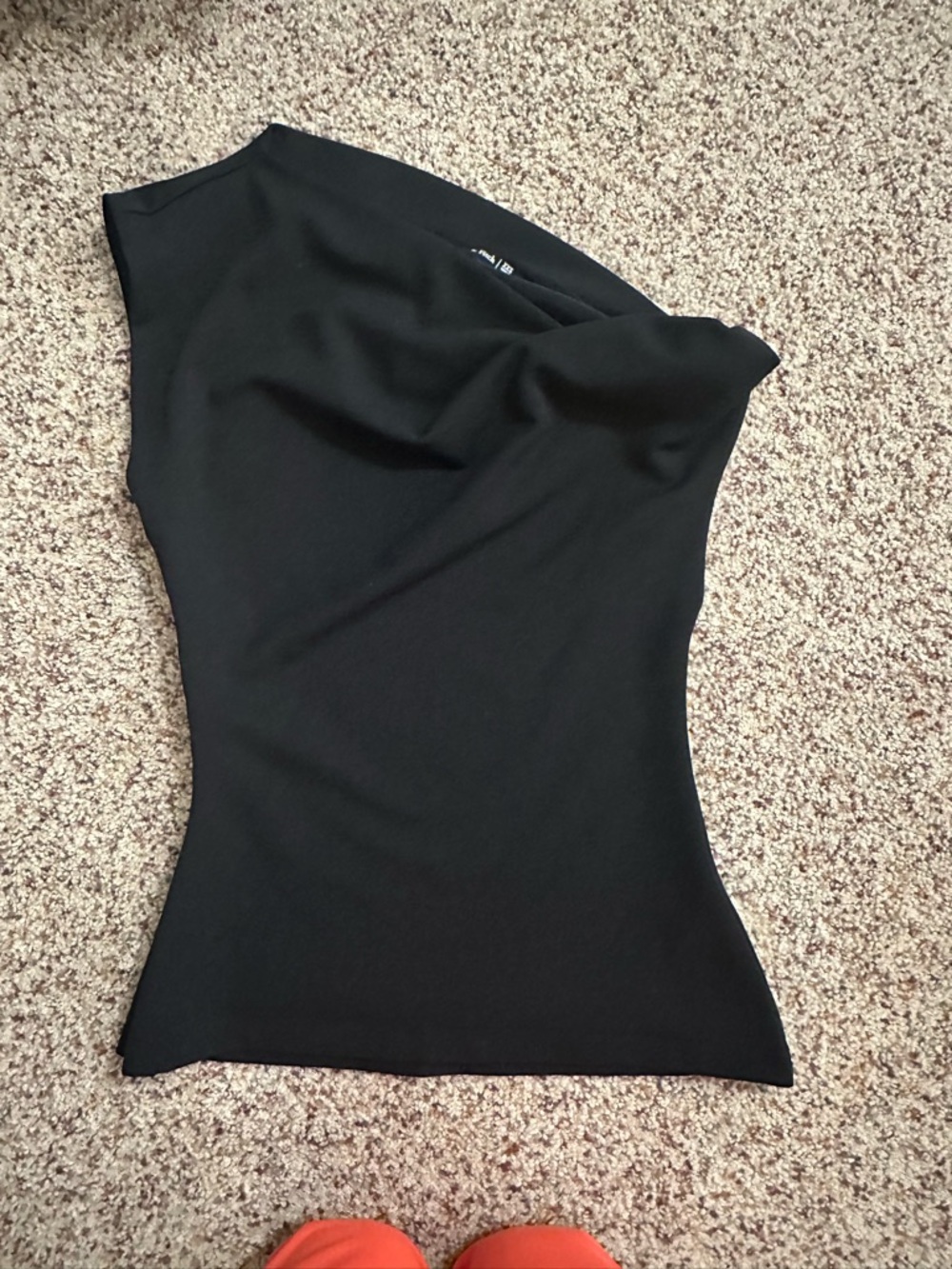 Abercrombie & Fitch Black One-Shoulder Women’s Top